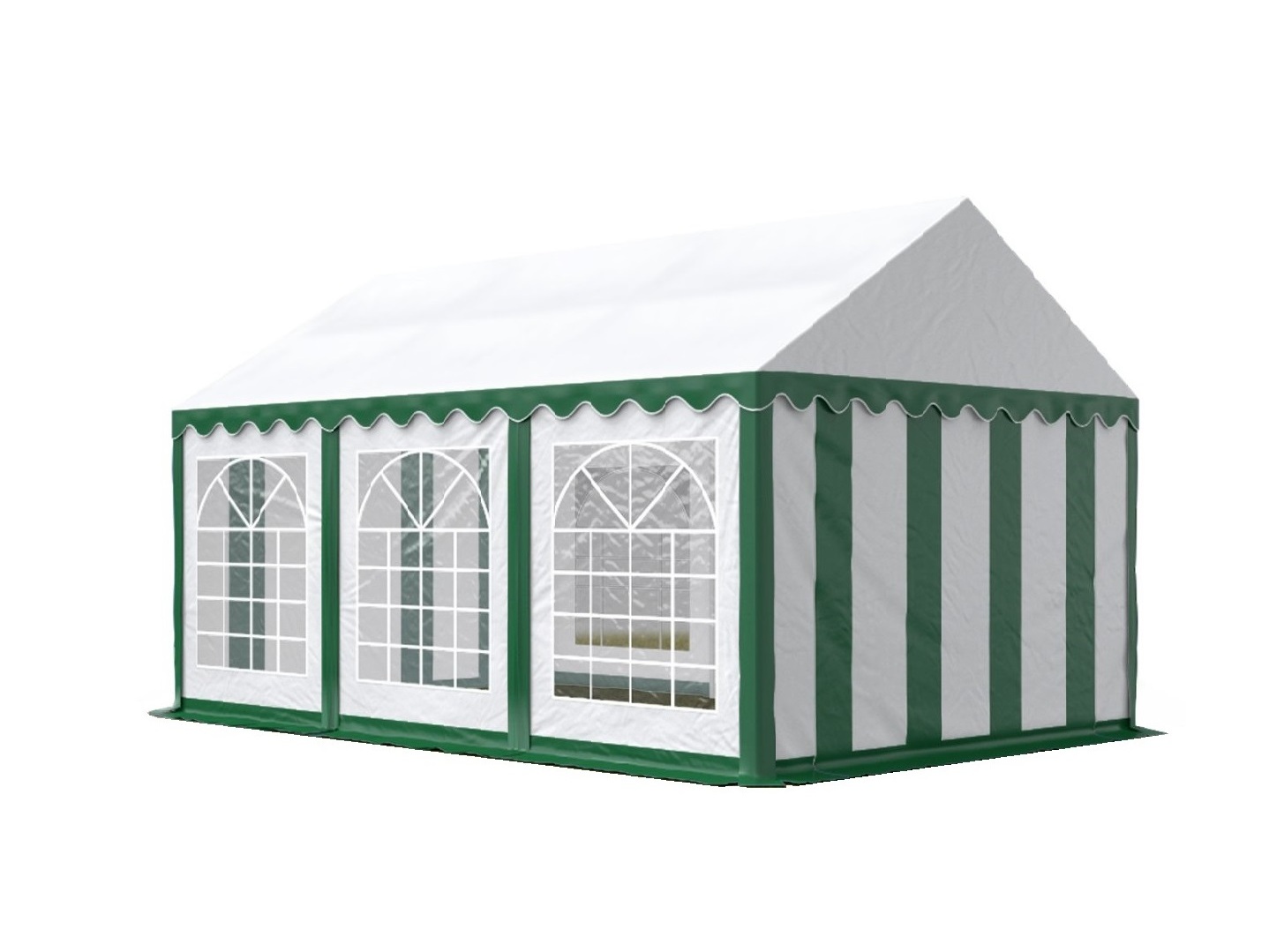 HEBU-Tent - Profi PVC Partyzelt 3x6 m grün
