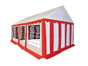 HEBU-Tent - Profi PVC Partyzelt 3x6 m rot