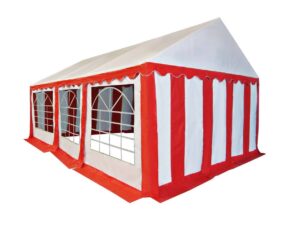 HEBU-Tent - Profi PVC Partyzelt 4x6 m rot
