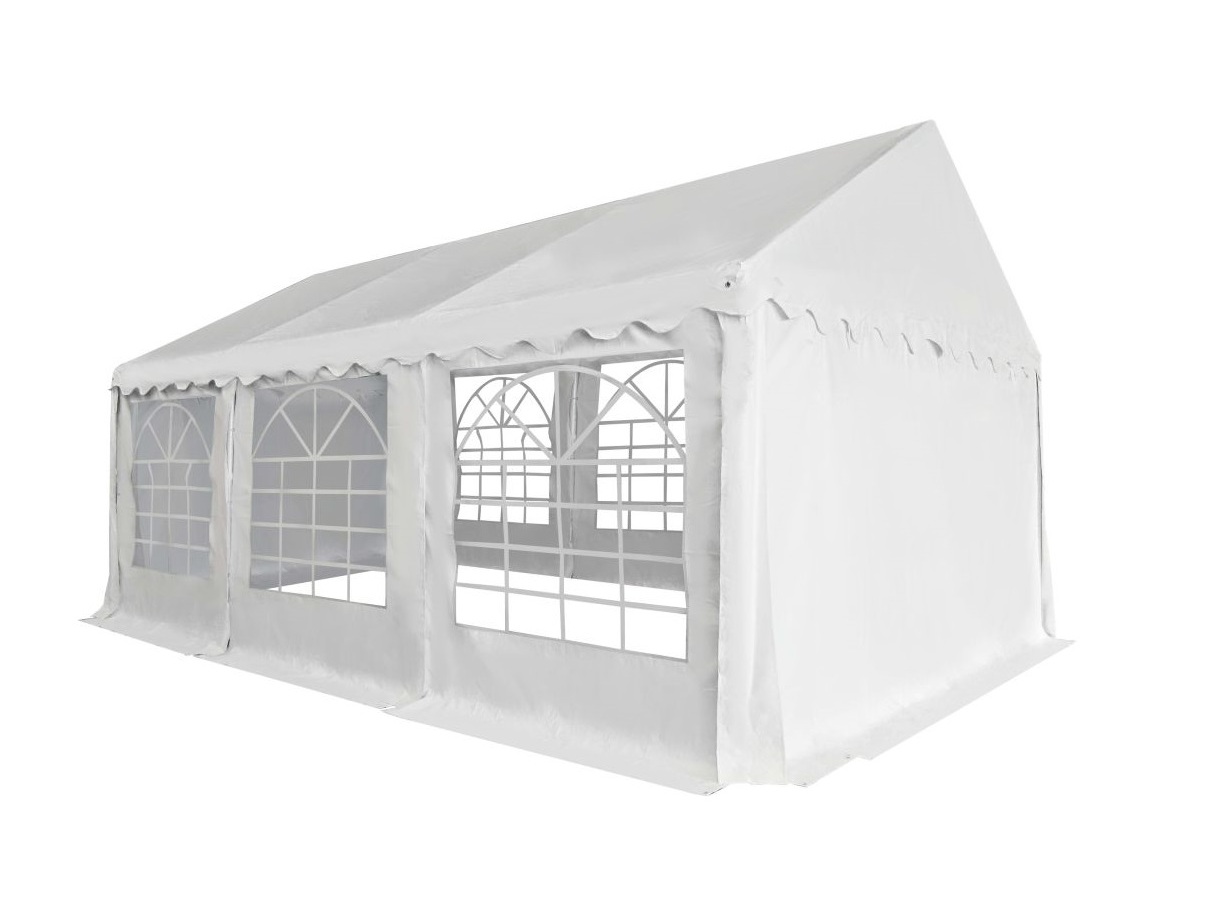 HEBU-Tent - Profi PVC Partyzelt 5x6 m weiss – Bild 2