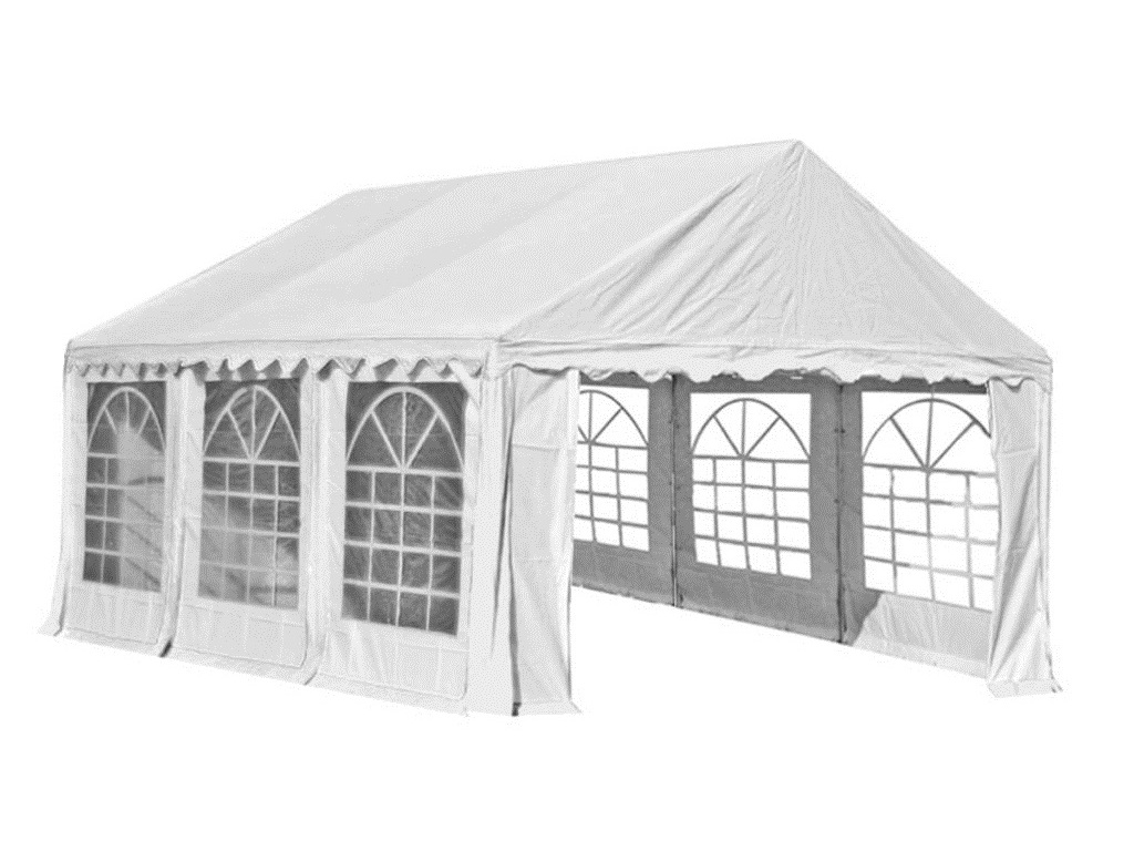 HEBU-Tent - Profi PVC Partyzelt 5x6 m weiss – Bild 3