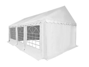 HEBU-Tent - Profi PVC Partyzelt 4x6 m weiss