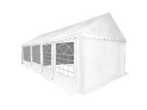 HEBU-Tent - Profi PVC Partyzelt 3x8 m weiss