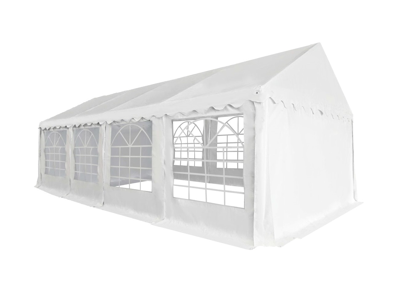 HEBU-Tent - Profi PVC Partyzelt 6x8 m weiss – Bild 2
