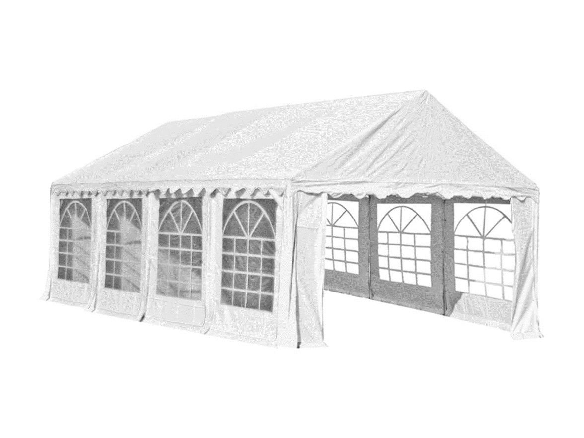 HEBU-Tent - Profi PVC Partyzelt 6x8 m weiss – Bild 3