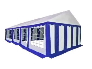 HEBU-Tent - Profi PVC Partyzelt 5x8 m blau