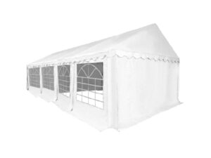HEBU-Tent - Profi PVC Partyzelt 4x8 m weiss