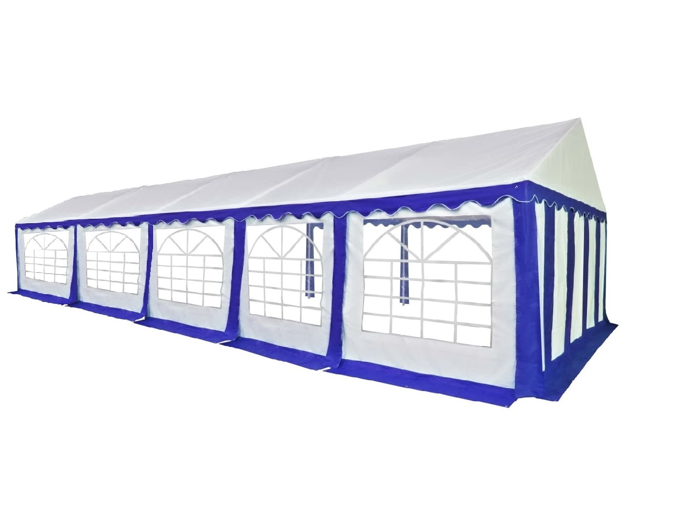HEBU-Tent - Profi PVC Partyzelt 6x12 m blau – Bild 2