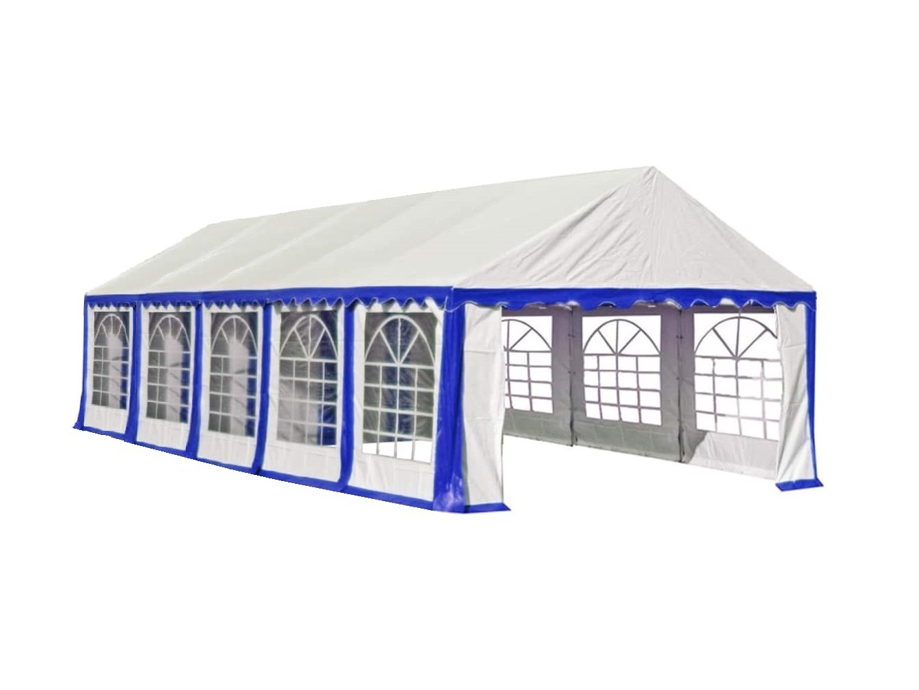 HEBU-Tent - Profi PVC Partyzelt 6x12 m blau – Bild 3