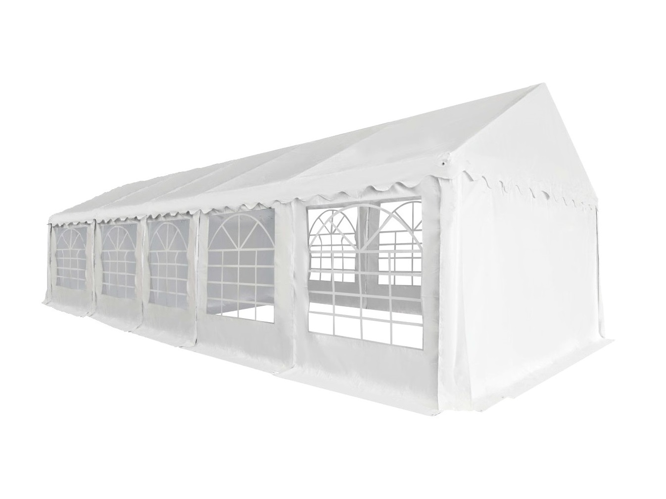 HEBU-Tent - Profi PVC Partyzelt 5x10 m weiss – Bild 2