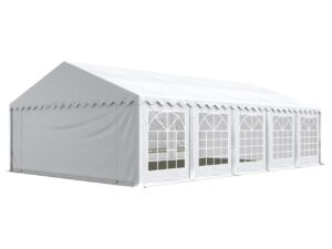HEBU-Tent - Profi PVC Partyzelt 5x10 m weiss