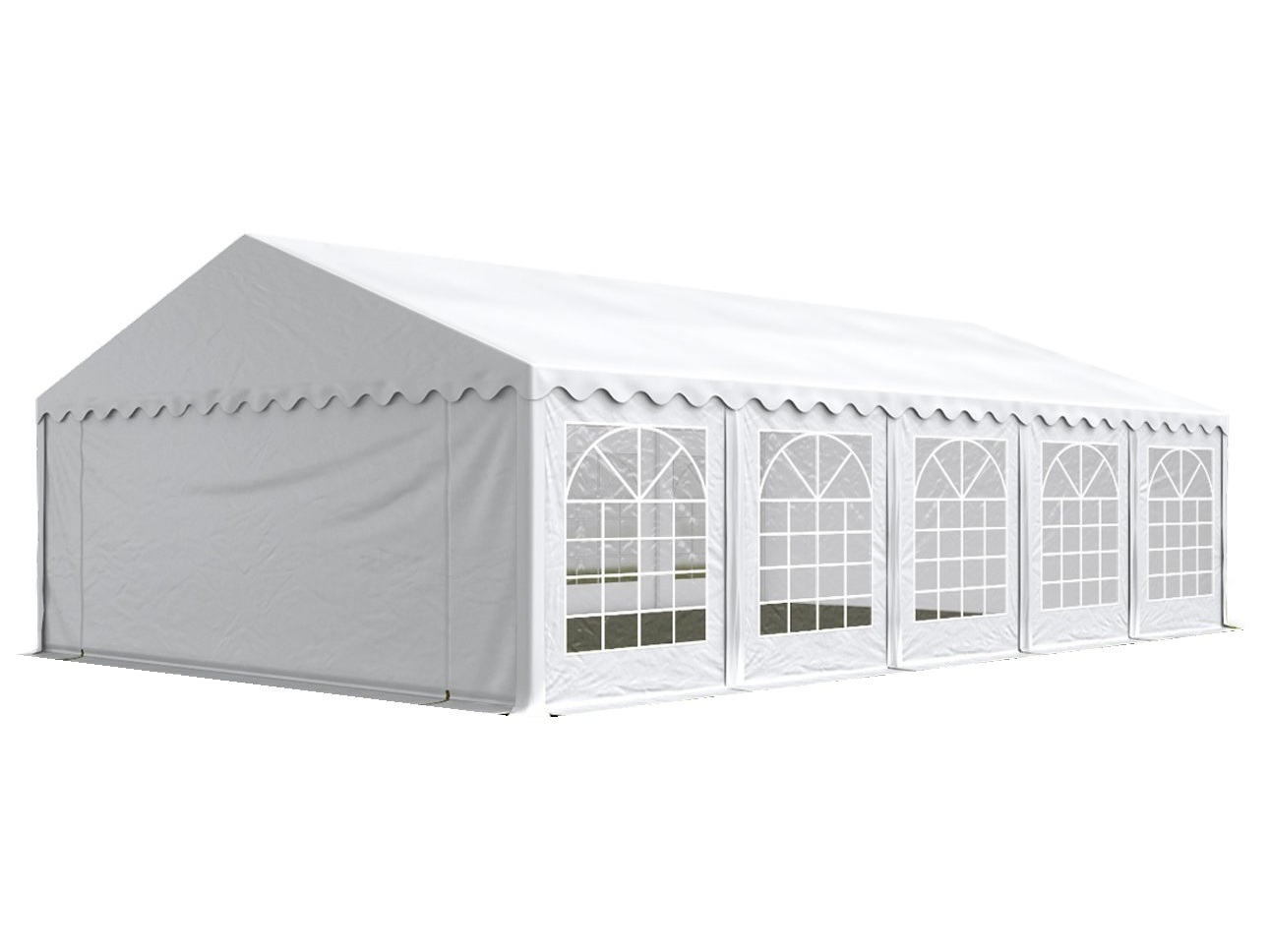 HEBU-Tent - Profi PVC Partyzelt 5x10 m weiss