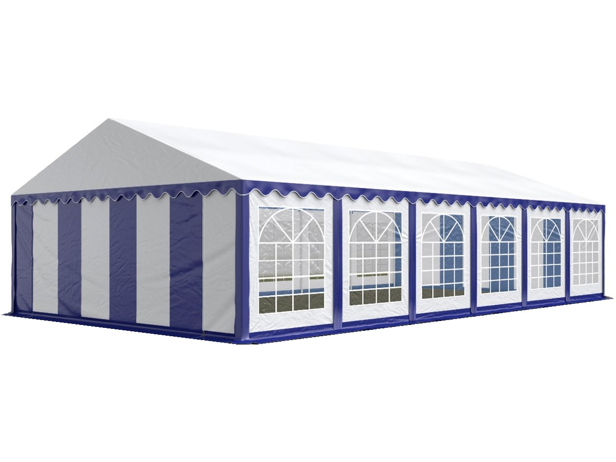 HEBU-Tent - Profi PVC Partyzelt 6x12 m blau