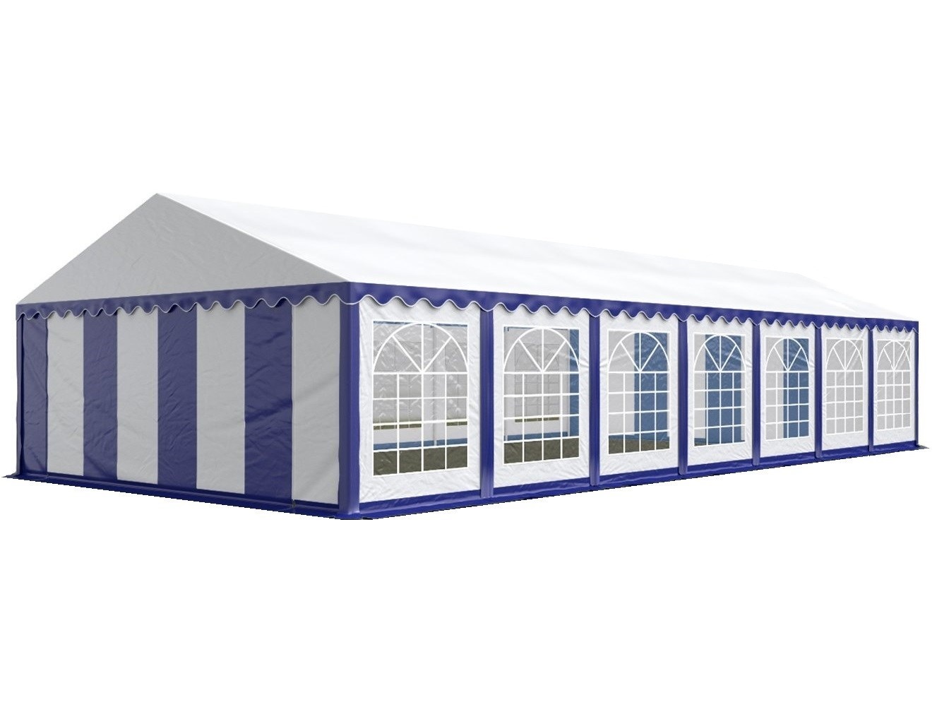 HEBU-Tent - Profi PVC Partyzelt 7x15 m blau
