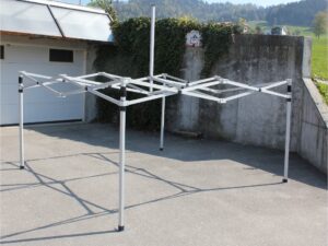 Hebu-Tent Faltzeltgestell ROYAL 3x6m 50x50mm Hexagon
