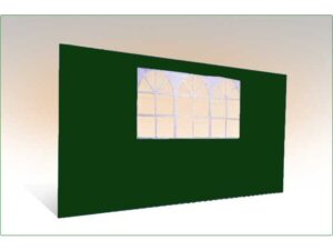 Standard Seitenwand 3x1.95m mit Fenster grün