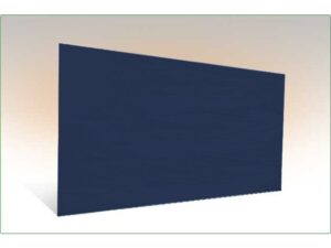 Standard Seitenwand 3x1.95m ohne Fenster in blau