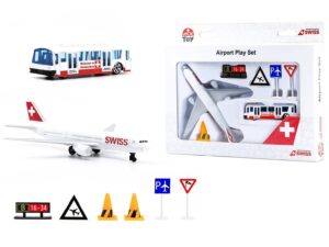 Spielzeug-Set - Airport Play Set Swiss / Flughafenset - 8-teilig