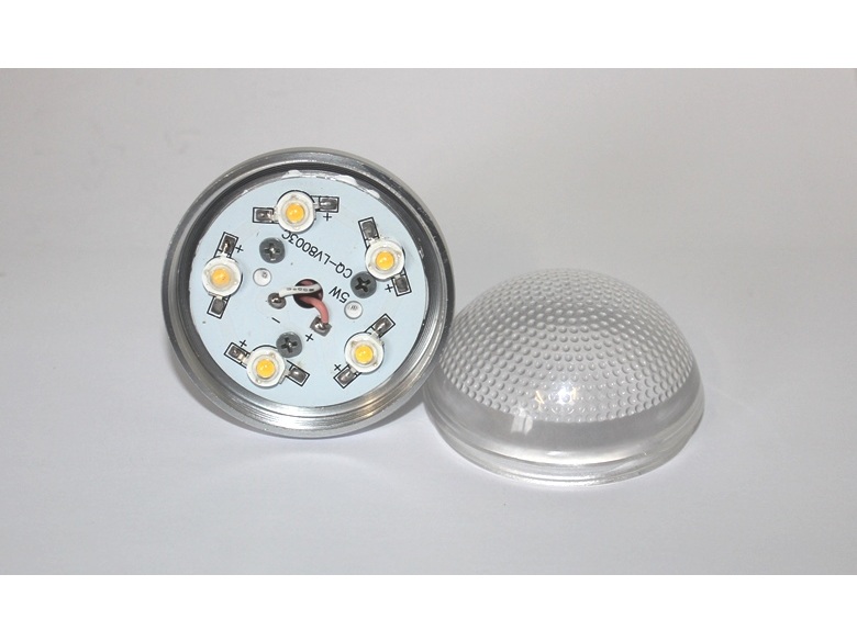 LED Spot E27, 5x1W 230V warmweiss, dimmbar – Bild 3