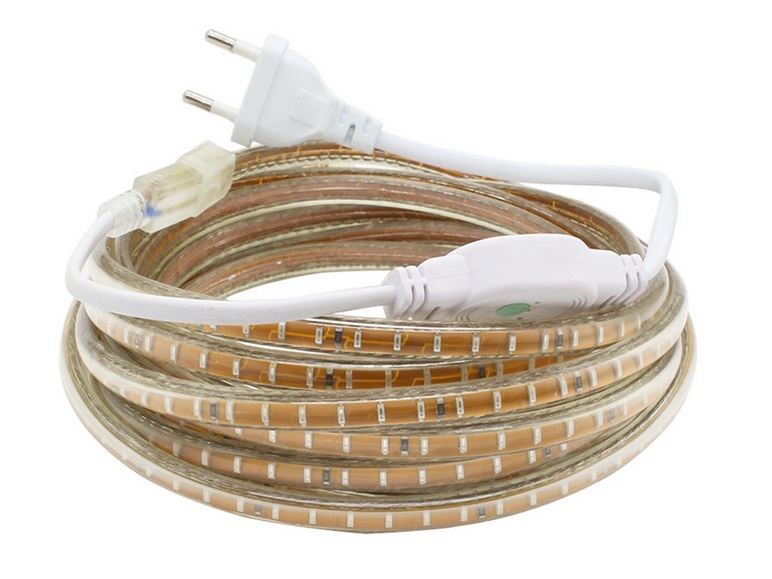 LED Streifen - ROT - 230V - flexibel - 4 Watt - 12 Meter - wasserdicht – Bild 2