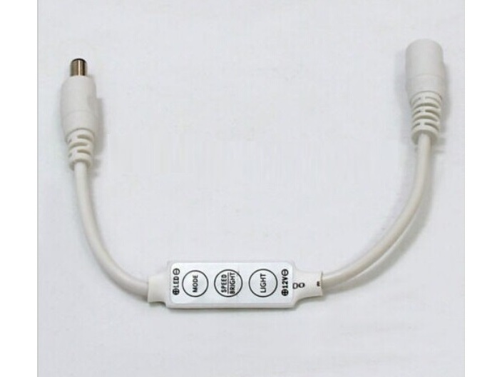 3Tasten-Controller / Steuerung zu 12V, LED-Streifen, mit DC-Anschluss