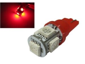 High Power T10 LED-Spot 1.5 Watt in rot