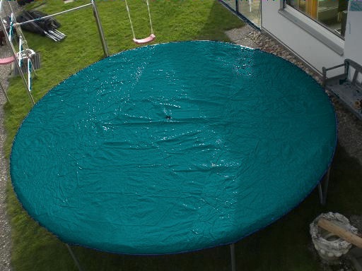 Abdeckplane / Schutzhülle grün zu Trampolin 4.58 m PVC