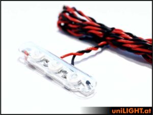 uniLIGHT 12mm BAR Blitzlicht, 8Wx3, T-Fuse - rot