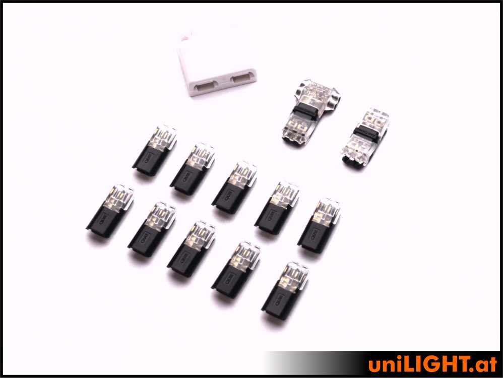uniLIGHT Kabel Schnellverbindung 10 Clips + Verteiler