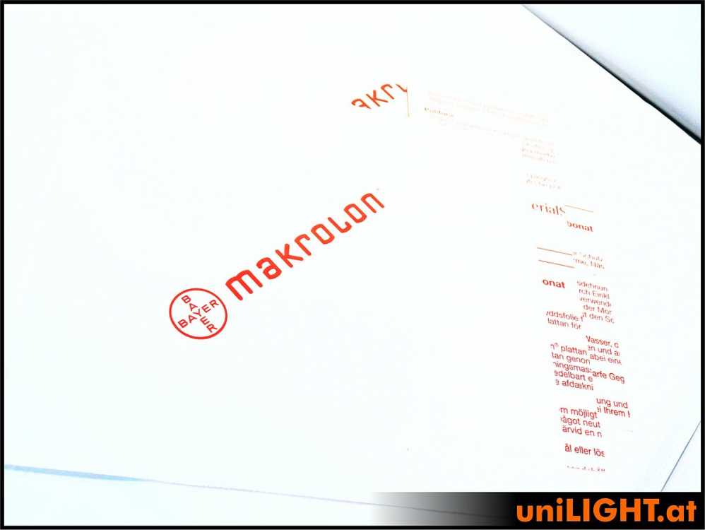 uniLIGHT Makrolon zum Tiefziehen 0.75mm - 5er-Set