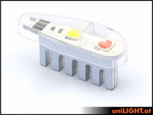 uniLIGHT 11mm DUAL Navigation + Blitzlicht, 8Wx2, Economy SET