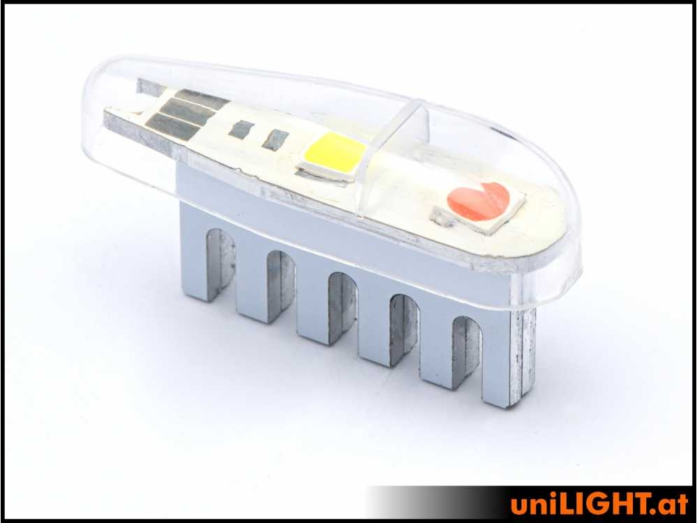 uniLIGHT 11mm DUAL Navigation + Blitzlicht, 8Wx2, Economy SET