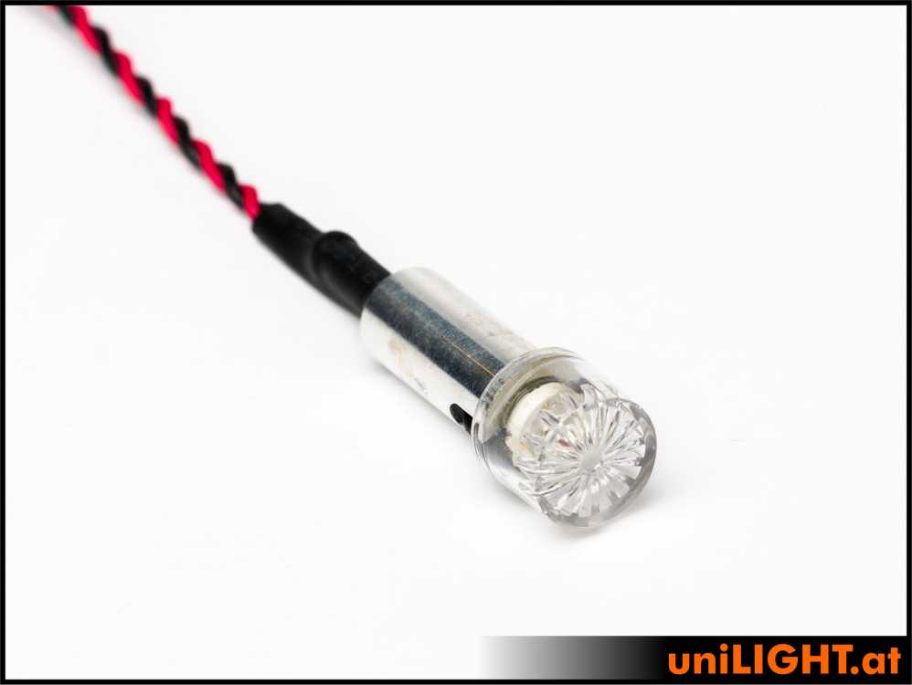 uniLIGHT 13mm DUAL Navigation + Blitzlicht, 5Wx2 - weiss-weiss