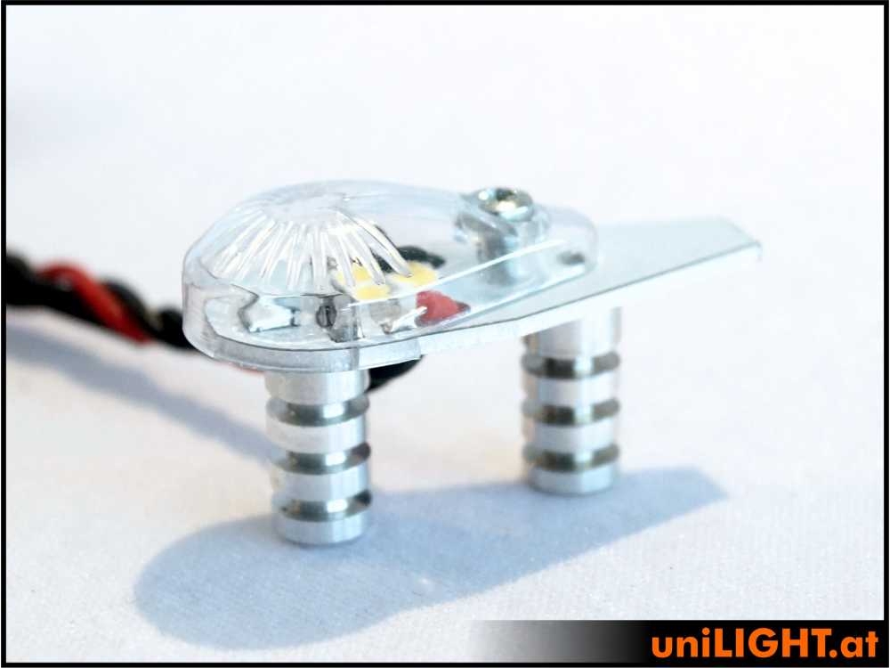 uniLIGHT 16mm DUAL Navigation + Blitzlicht, 10Wx2 - grün-weiss – Bild 2