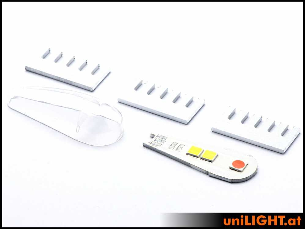 uniLIGHT 18mm DUAL Navigation + Blitzlicht, 12Wx2, L+R Set – Bild 3