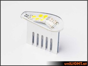uniLIGHT 20mm DUAL Navigation + Blitzlicht, 24Wx2 - rot-weiss