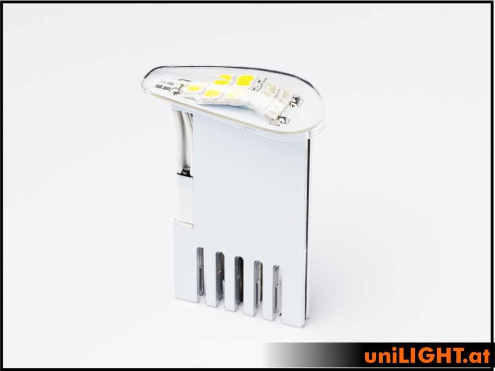uniLIGHT 20mm DUAL Navigation + Blitzlicht, 45Wx2, T-Fuse - grün-weiss