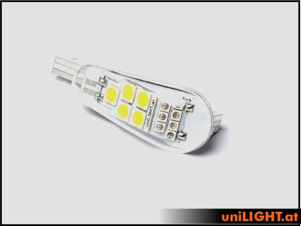 uniLIGHT 20mm DUAL Navigation + Blitzlicht, 21Wx2, T-Fuse - rot-weiss – Bild 2