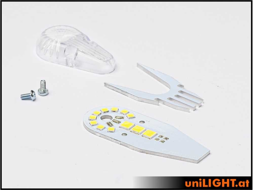 uniLIGHT 24mm DUAL Navigation + Blitzlicht, 24Wx2, T-Fuse - rot-weiss – Bild 2