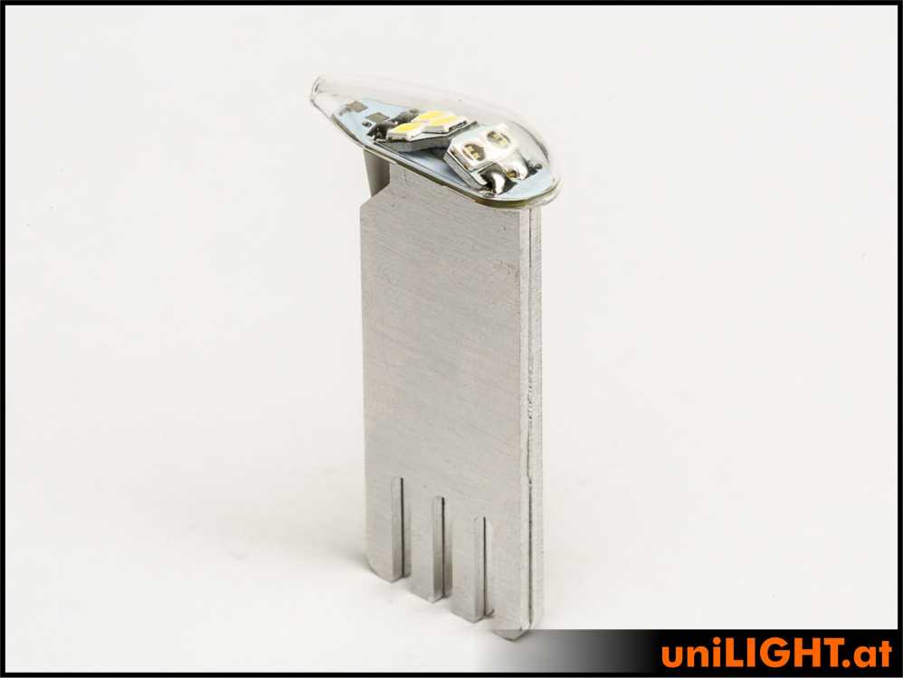 uniLIGHT 9mm DUAL Navigation + Blitzlicht, 11Wx2, T-Fuse - rot-weiss