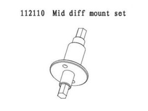 Mittel Diff. Zahnrad Halterung zu FS-Cars 112110