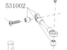 Servo-Anlenkstange 531002 FS-Cars 1:10