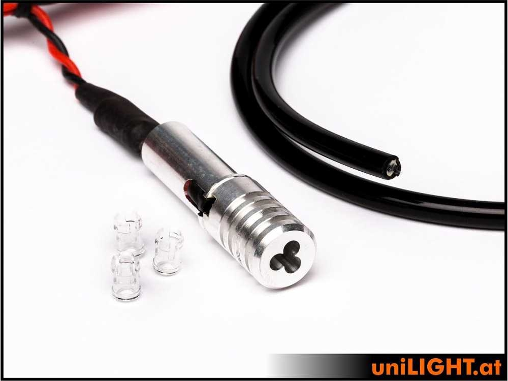 uniLIGHT 3mm FIBER Navigationslicht, Triple, 4W - grün