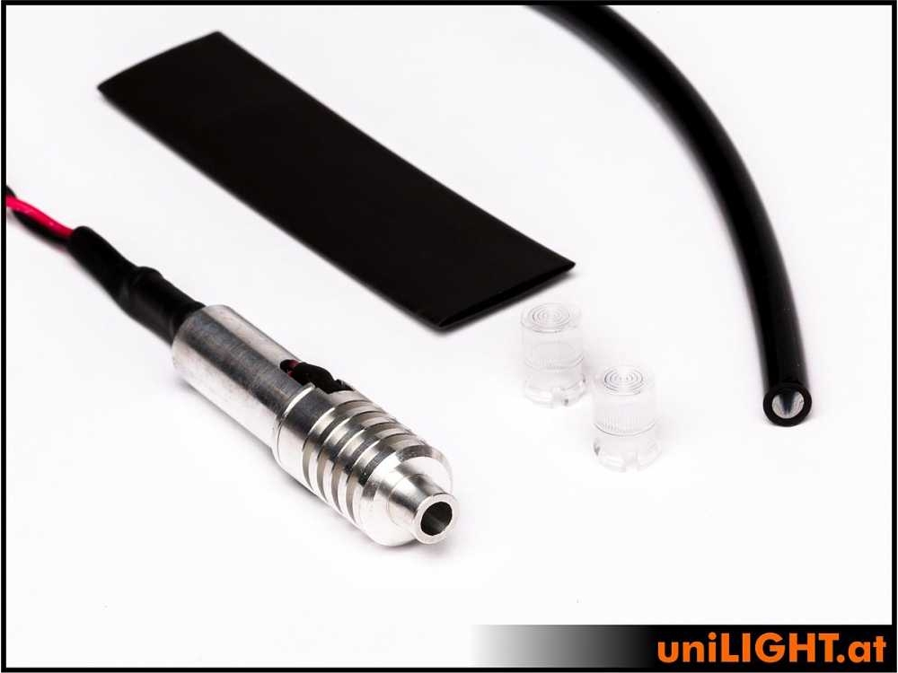 uniLIGHT 4mm FIBER Blitzlicht, 8Wx2 - weiss