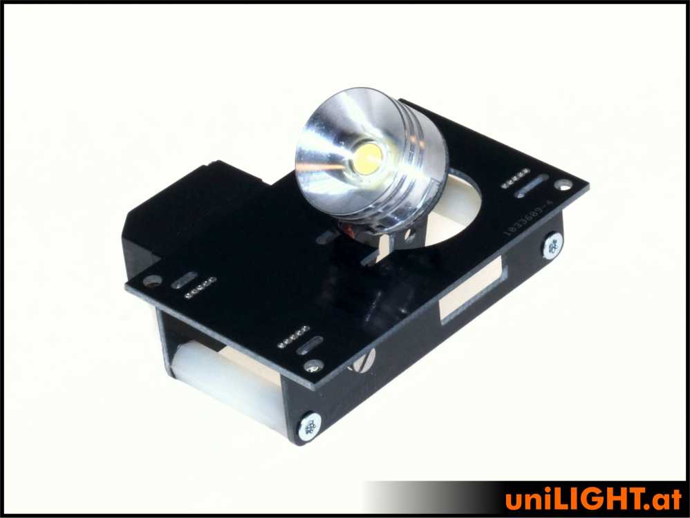 uniLIGHT 16mm Klappscheinwerfer HV, 4W - weiss – Bild 2
