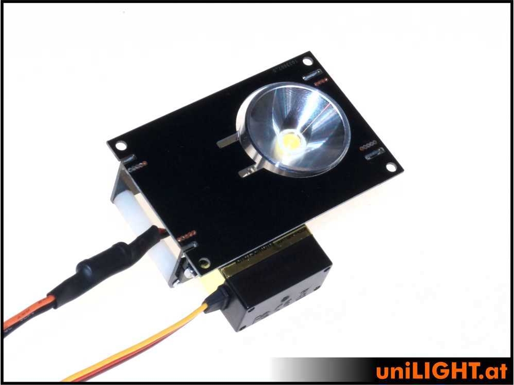 uniLIGHT 26mm Klappscheinwerfer HVF, 8Wx2, T-FUSE - warmweiss – Bild 2