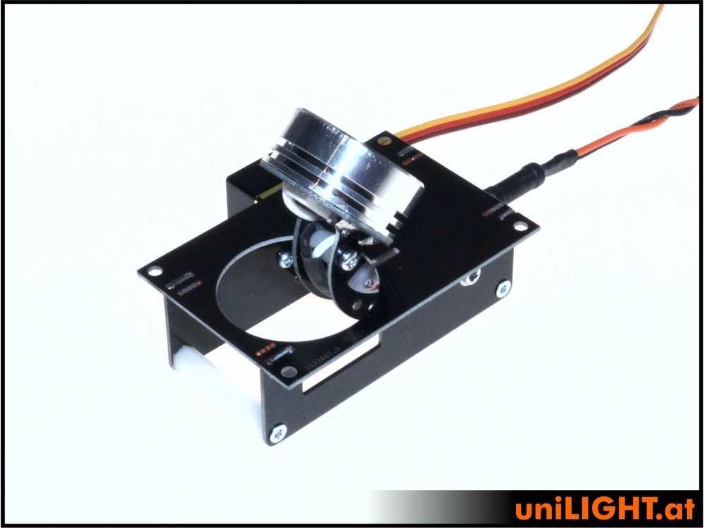 uniLIGHT 26mm Klappscheinwerfer HVF, 8Wx2, T-FUSE - warmweiss – Bild 3
