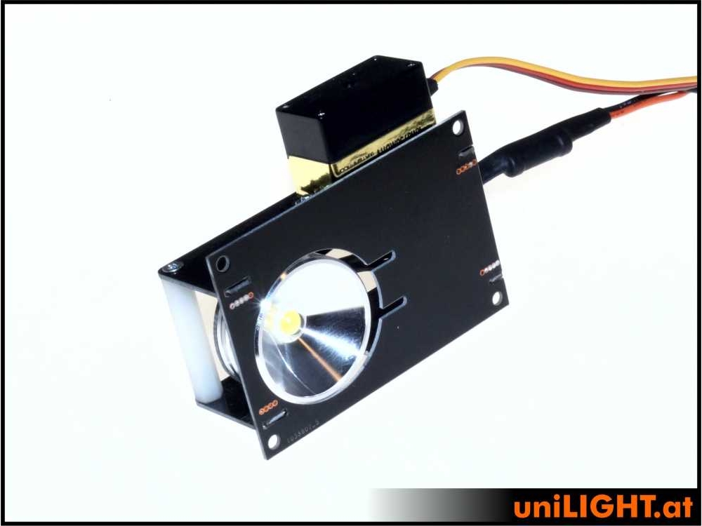 uniLIGHT 26mm Klappscheinwerfer HVF, 8Wx2, T-FUSE - warmweiss – Bild 5