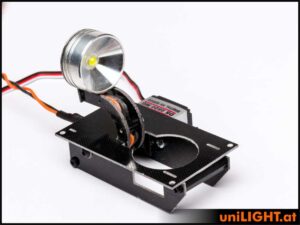 uniLIGHT 26mm Klappscheinwerfer HV, REVERSE, 4Wx2 - weiss