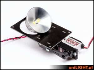uniLIGHT 40mm Klappscheinwerfer HV, 8Wx2, T-FUSE - warmweiss